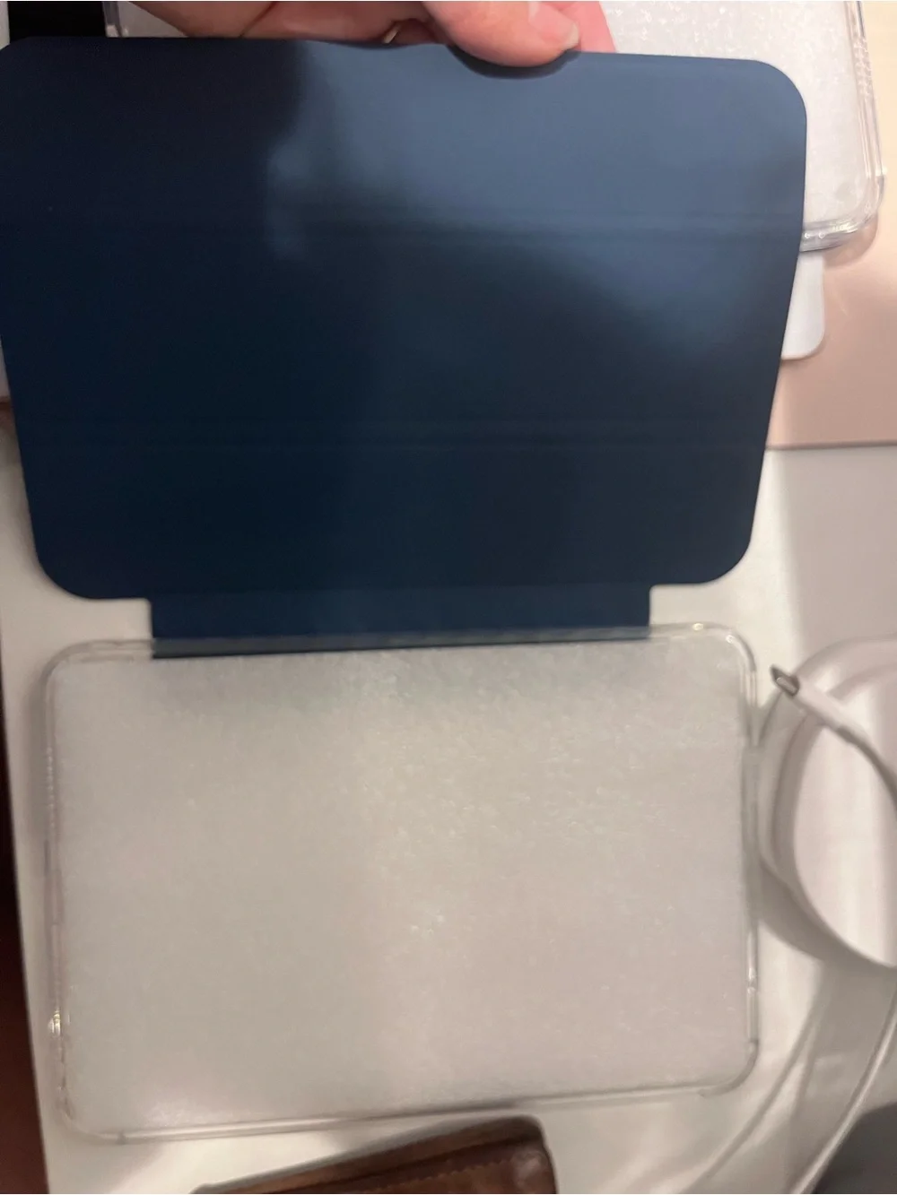 Blue striped iPad mini 6th/7th gen case